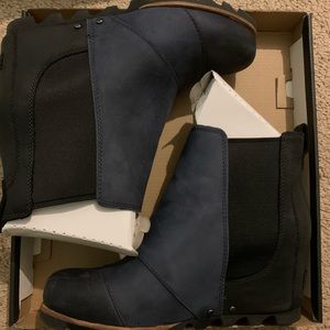 Sorel Lea Wedge navy 8.5